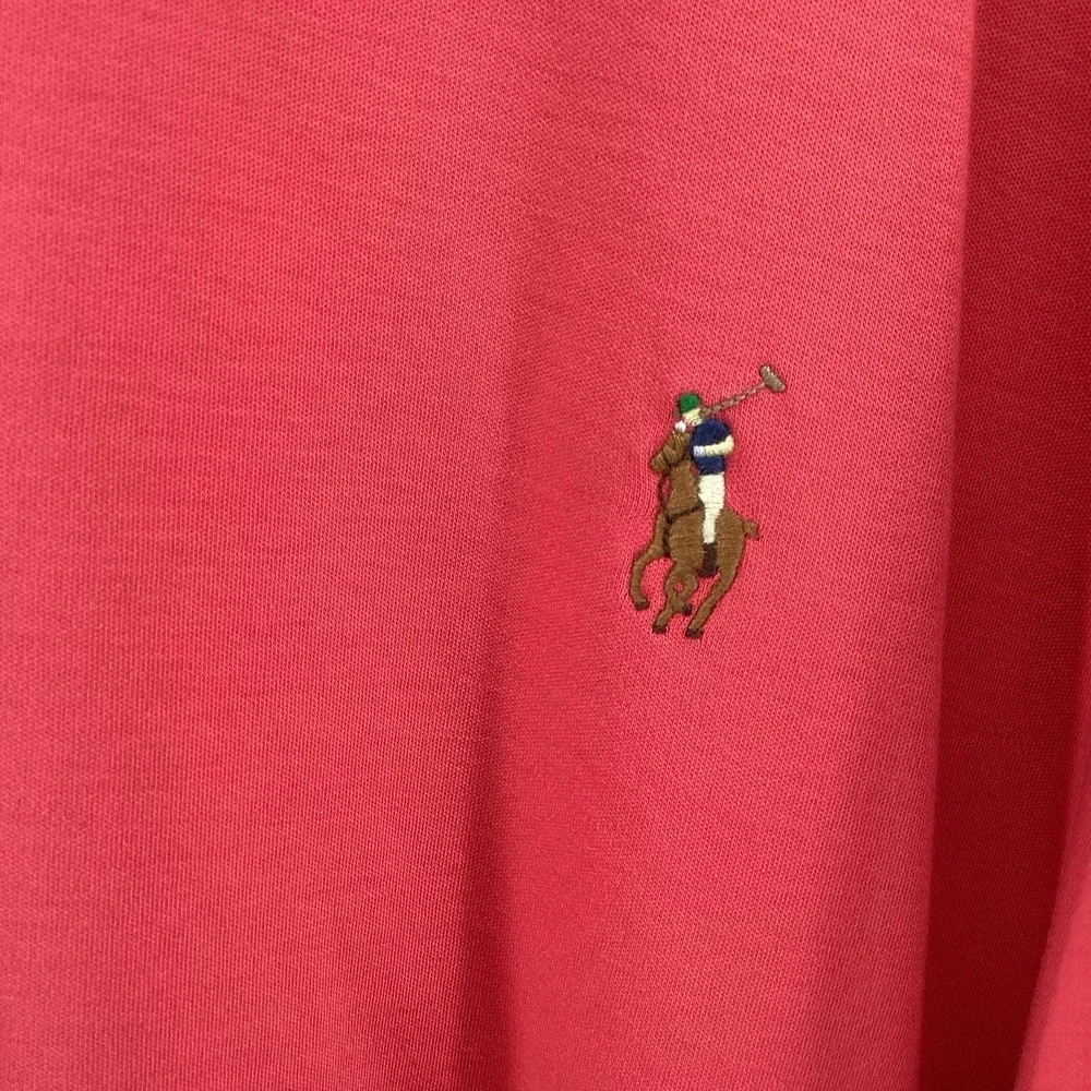 Mens Polo Ralph Lauren‎ Big And Tall Short Sleeve Golf Polo- Salmon - 4XB